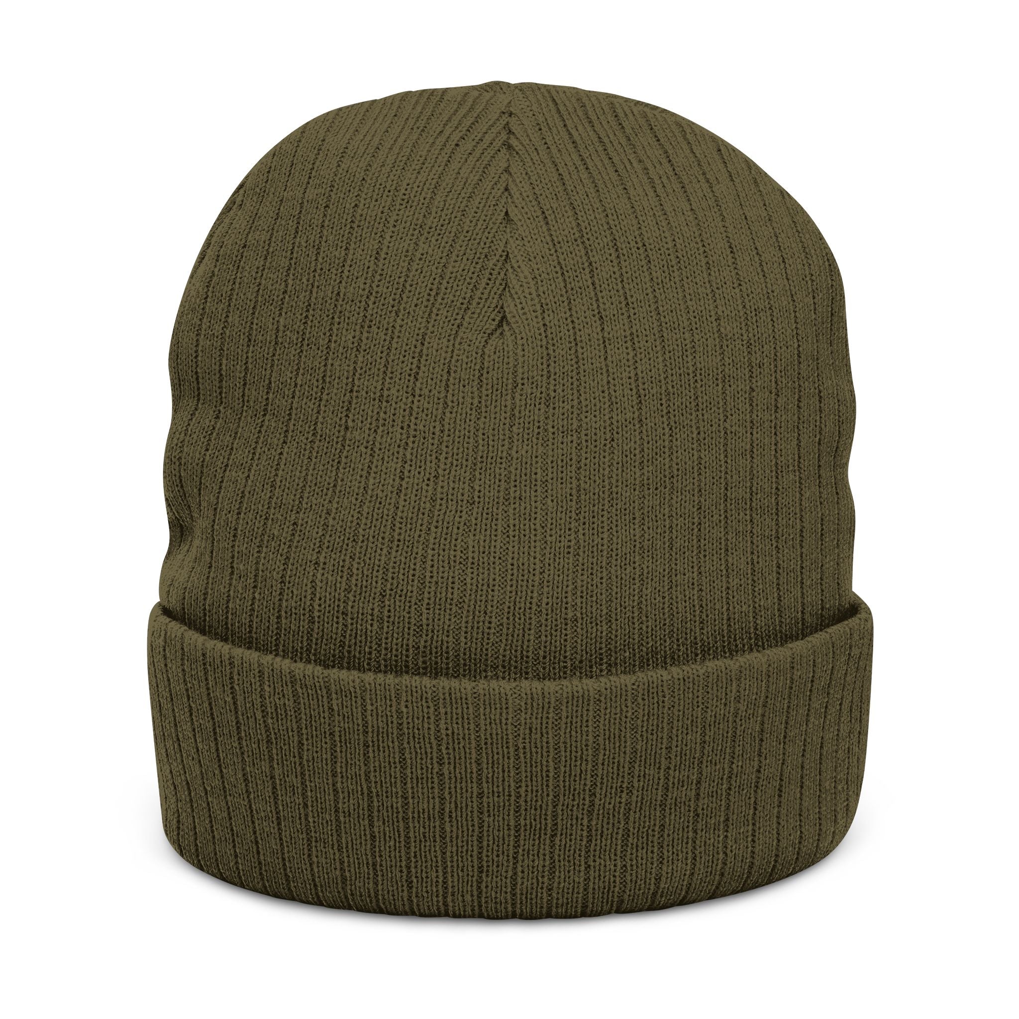 Ribbed Knit Beanie — Embroidered "No, the lights can't go on!" Winter Hat