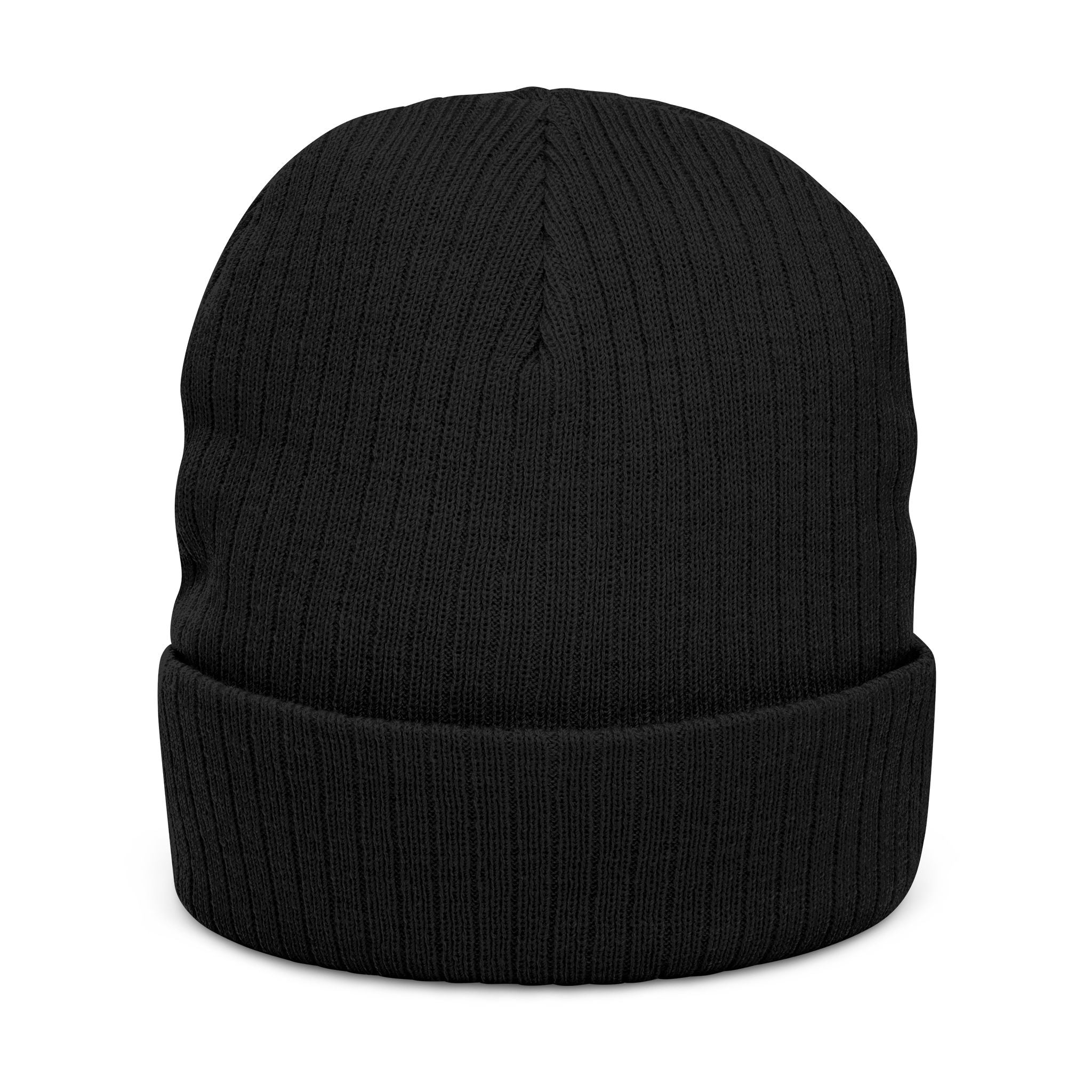 Ribbed Knit Beanie — Embroidered "No, the lights can't go on!" Winter Hat